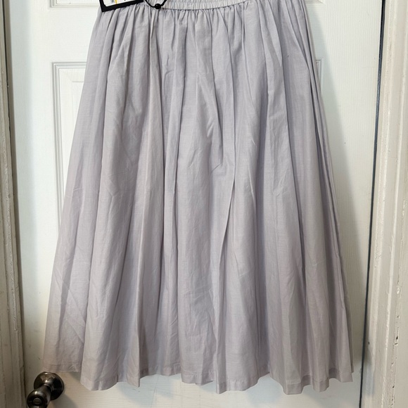 NWT DKNY MIDI PULL ON LAVENDER / GRAY LAYERED CASUAL SKIRT - Picture 2 of 10